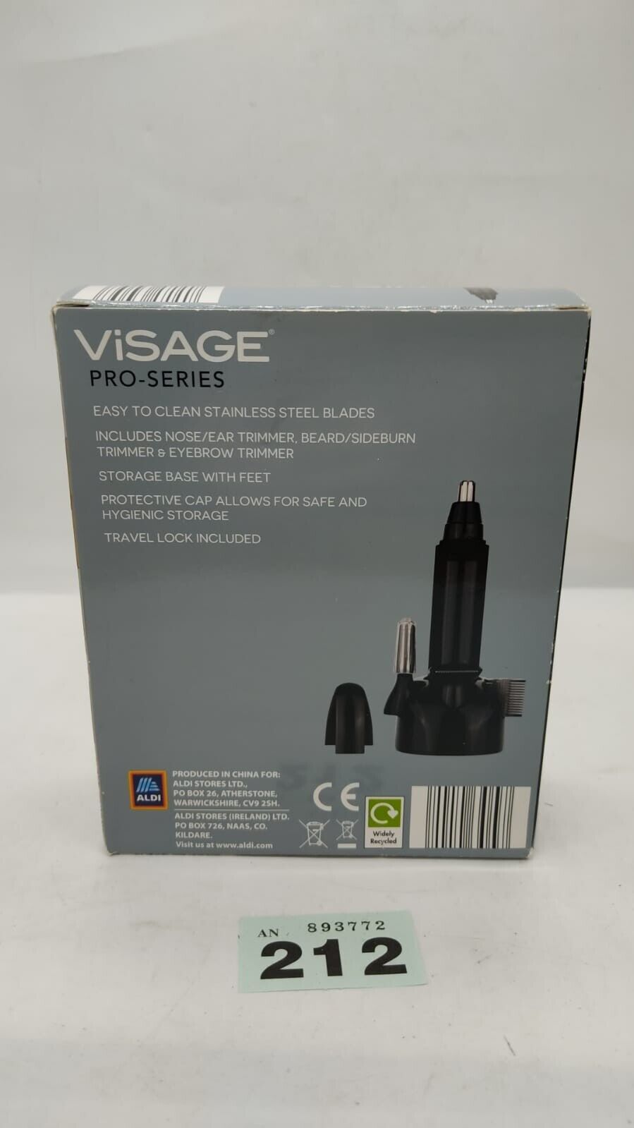 Aldi Visage 3 In 1 Mens Trimmer Beard Sideburns And Eyebrows Batteries Included