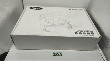 Ross 14" TV/VCR wall bracket. TVBR14DVDSL-AD New in box