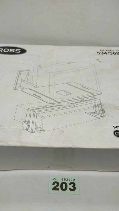 Ross 14" TV/VCR wall bracket. TVBR14DVDSL-AD New in box