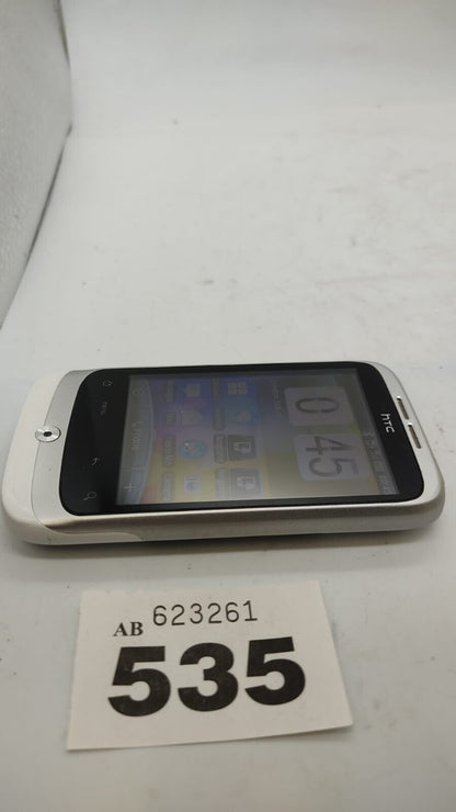 HTC Wildfire A3333 - White (Tesco mobile ) Smartphone Device Only Used