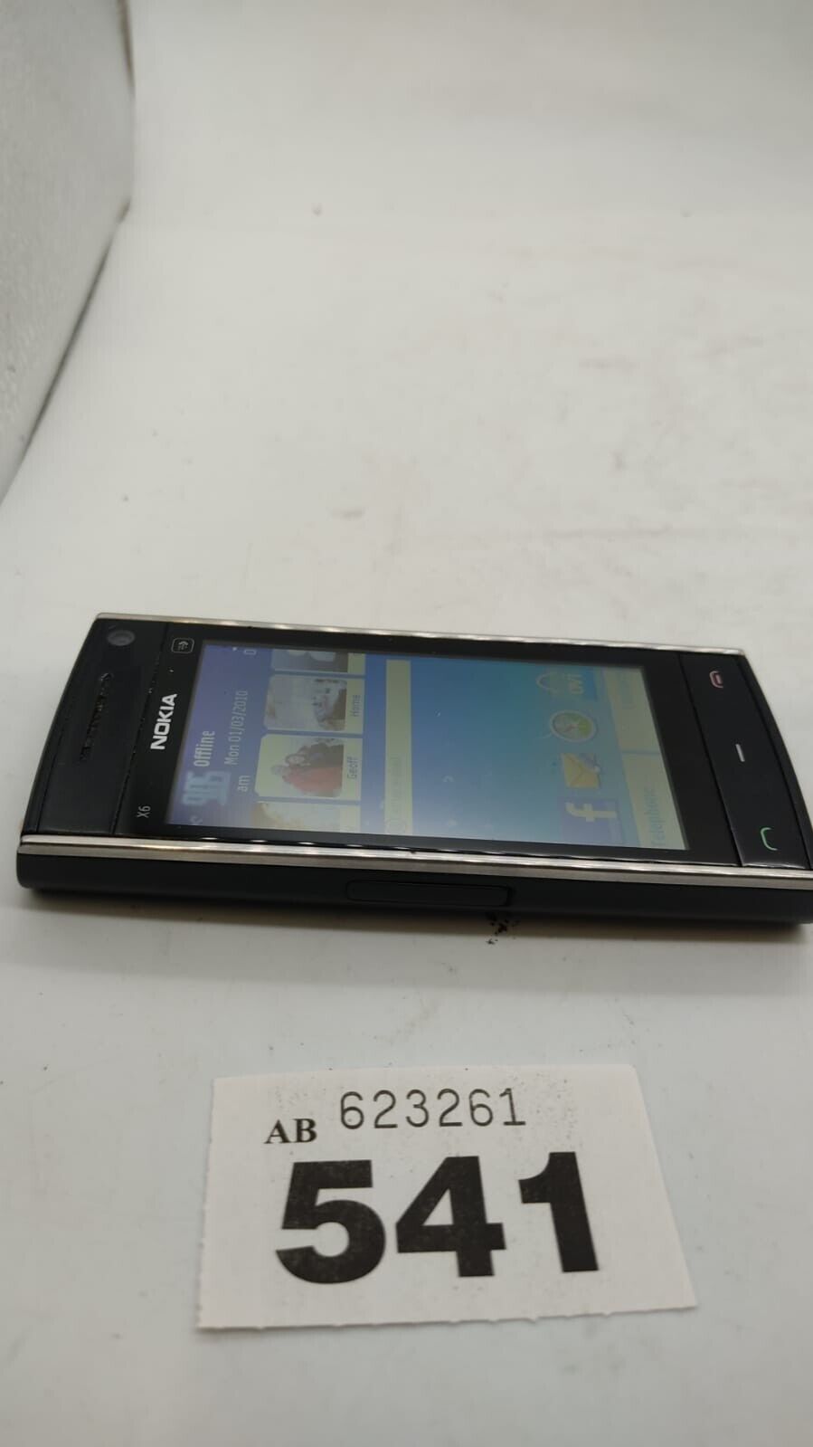 Nokia X6 8 GB Mobile Phone Black O2 Network, Device Only - Used