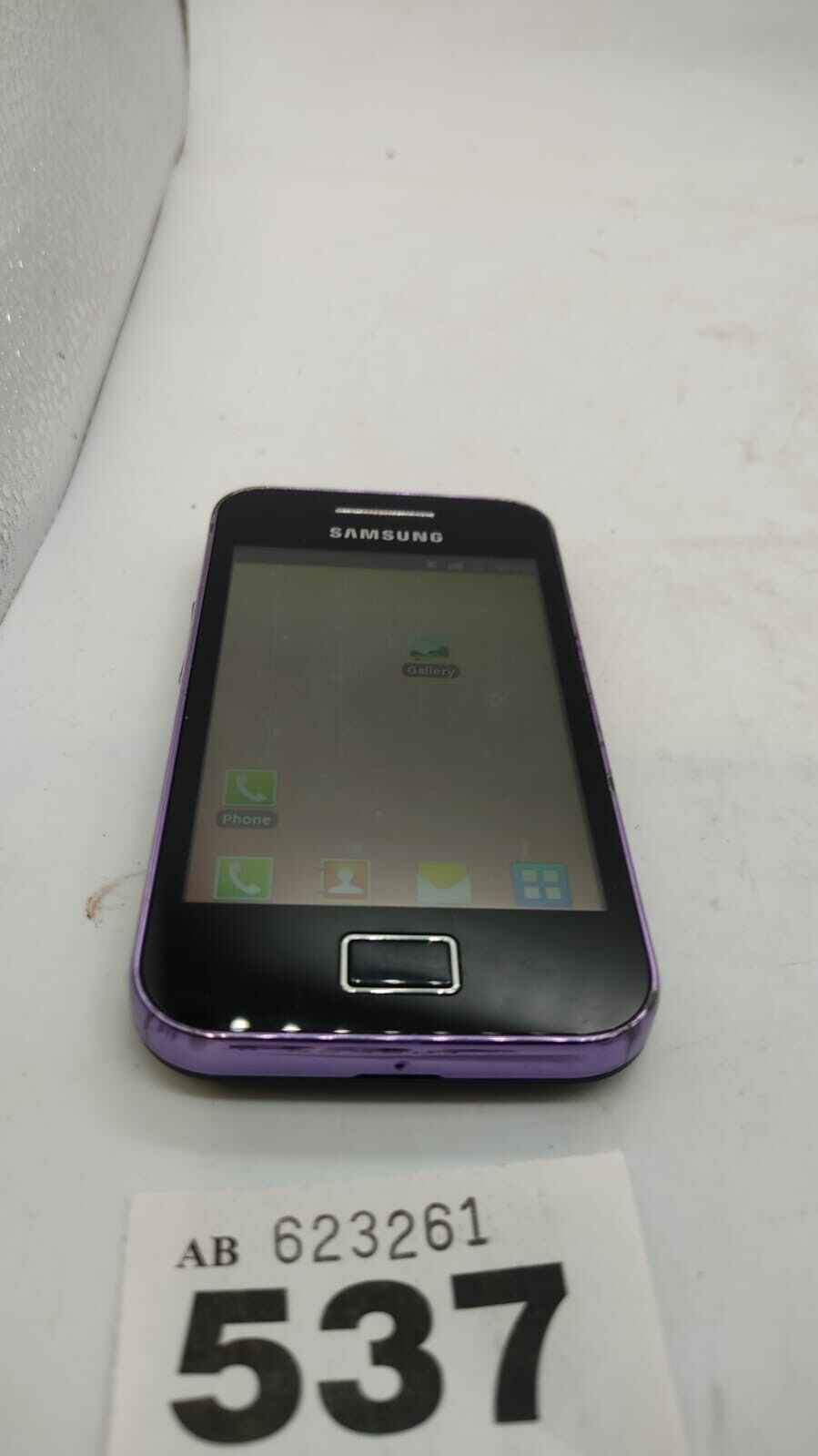 Samsung Ace GT-S5839i Onyx Purple (Three Network) Smartphone, Device Only - Used