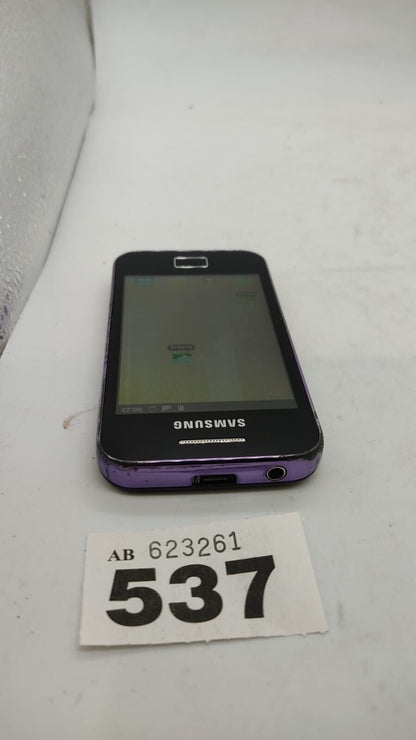 Samsung Ace GT-S5839i Onyx Purple (Three Network) Smartphone, Device Only - Used