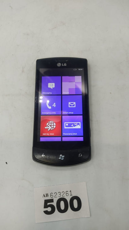 LG Optimus 7 E900 Windows Smartphone 16GB Black 5MP Camera Vodafone