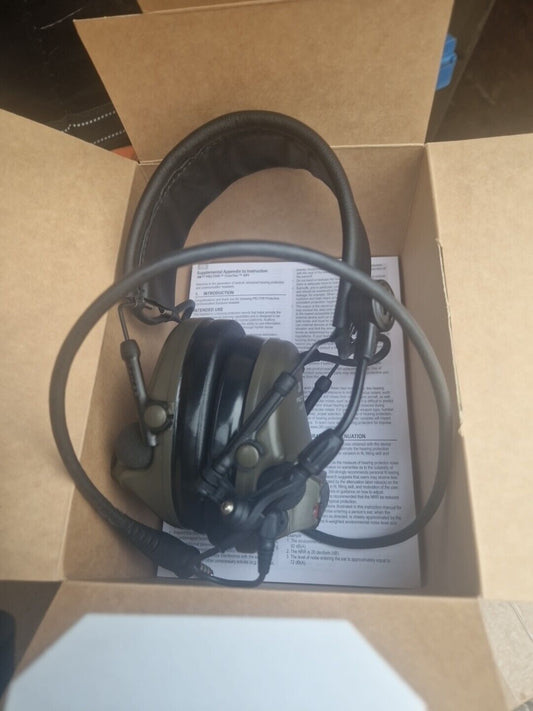 3M PELTOR COMTAC XPI HEADSET MT20H682FB-92EU WITH MIC - NEVER USED - WELL STORED