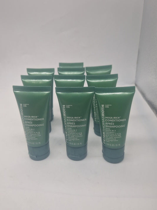 10 x 35ml Peter Thomas Roth Mega-Rich Nourishing Conditioner Travel Size