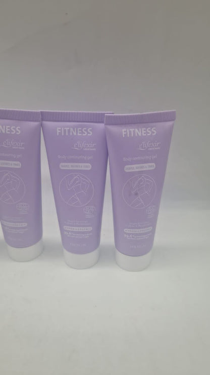 4 x elifexir Natural Beauty Fitness Body Contouring Cream - 160ml