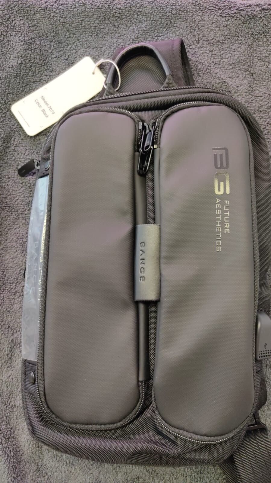 Bange BG 2 Smart Laptop Bag w/ USB Charging Output, Medium Capacity - Black