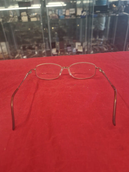 Boots Mavis 11155 Gold Ladies Spectacles Eyeglasses  - Silver Metal Frames Only