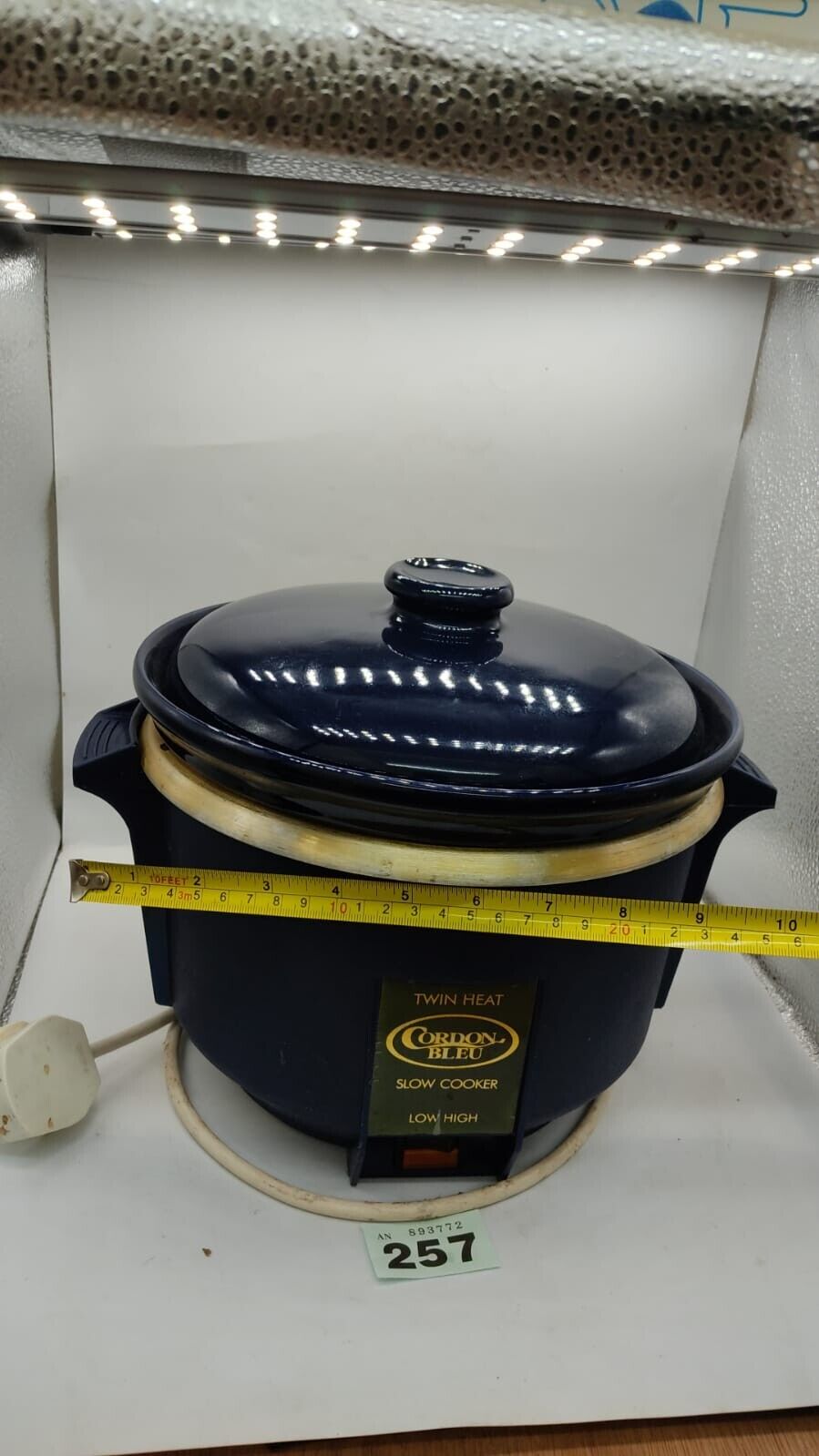 Cordon Bleu Dual Heat Slow Cooker Blue. Tested working