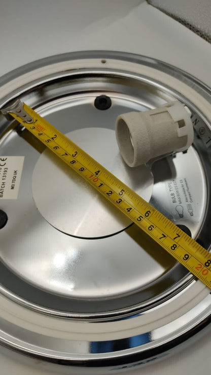 Frosted Glass AC Ceiling Light 240V Screw Fitting Bulb Type ES E27 Max 60W