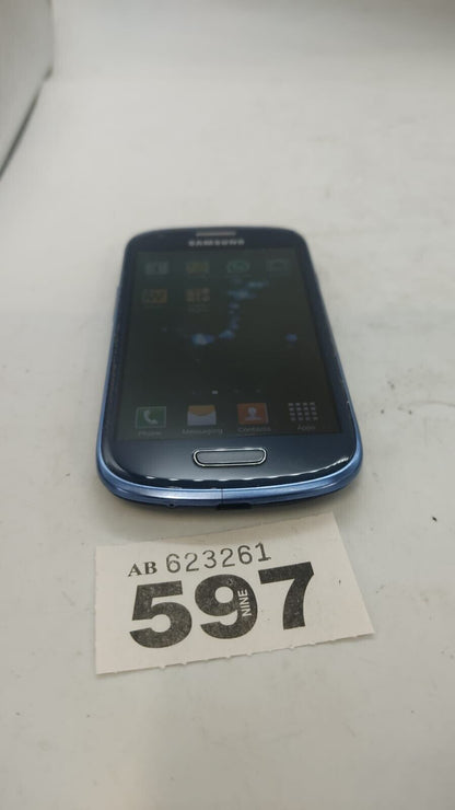 Galaxy S3 Mini 8GB Blue Android (Unlocked)  Smartphone USED, DEVICE ONLY.