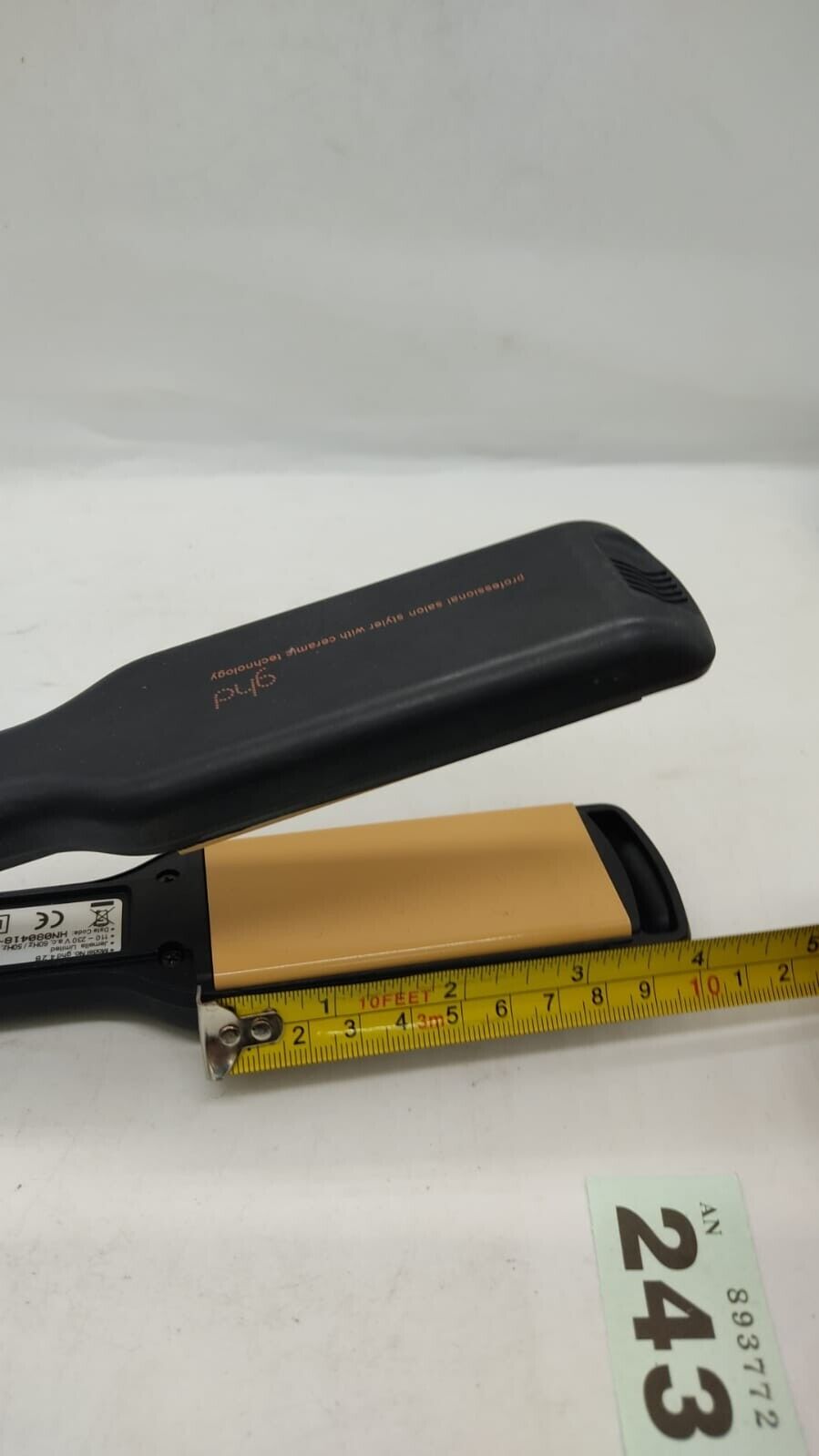 Ghd Iv Salon Styler Ghd 4.2B Limited Edition Black Tested Working. Used Boxed