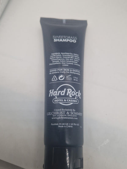 Lot Of 10 x 60ml Hard Rock Hotel Spa Sweetgrass Shampoo Hotel Travel Suitcase