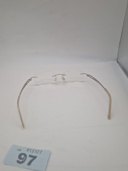 LOUIS MARCEL LMC110 C1 GOLD RIMLESS DESIGNER GLASSES FRAME EYEGLASSES FRAMES