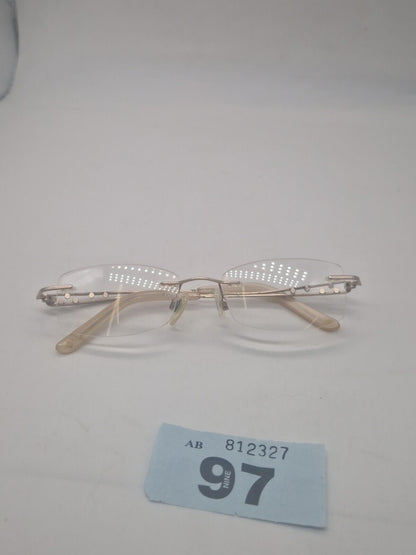 LOUIS MARCEL LMC110 C1 GOLD RIMLESS DESIGNER GLASSES FRAME EYEGLASSES FRAMES