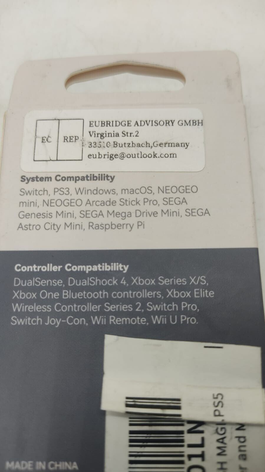 MAYFLASH Magic-NS Lite Wireless BT USB for the Nintendo Switch / PS3 / Sega / Pi