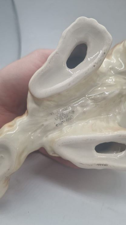 Melba Ware Large Ginger Brown Playful Cat Kitten Ornament Figurine Porcelain VTG