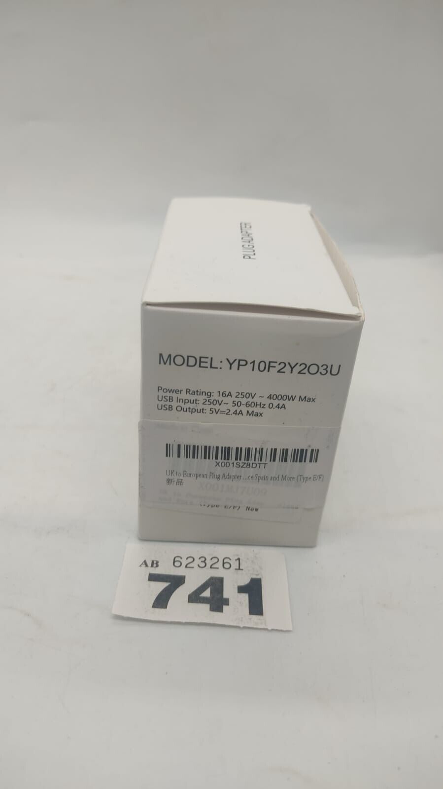 Mscien Multi Plug Extension Uk to Euro European Plug Adapter With 3x Usb. New