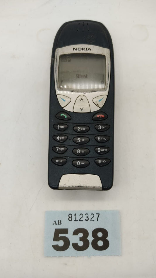 Nokia 6210 Phone, High Capacity Battery, Black - Working, - Vintage