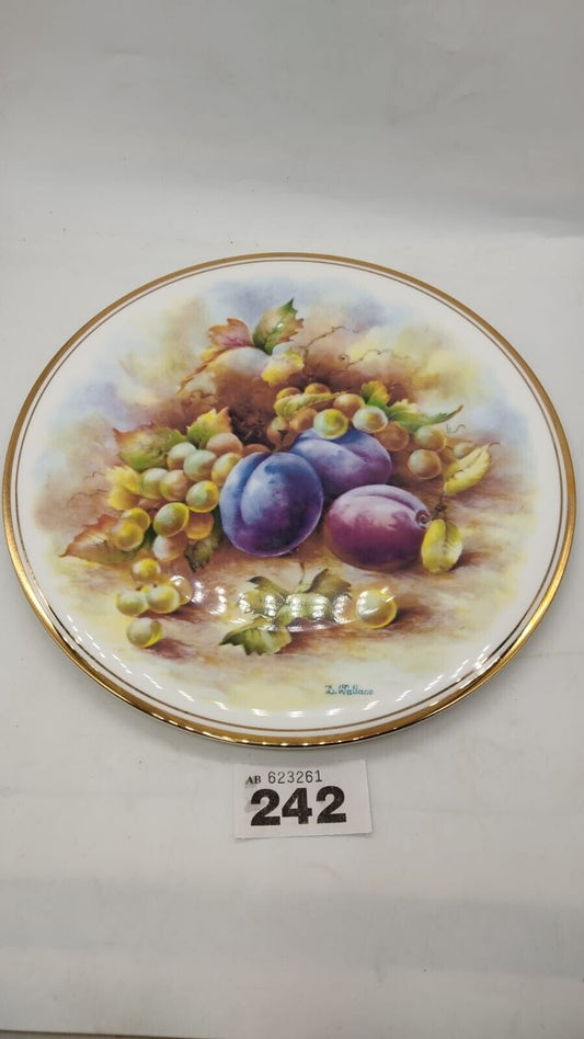 Plate D Wallace Artwork J Y Crossman Fruit Art, Vintage