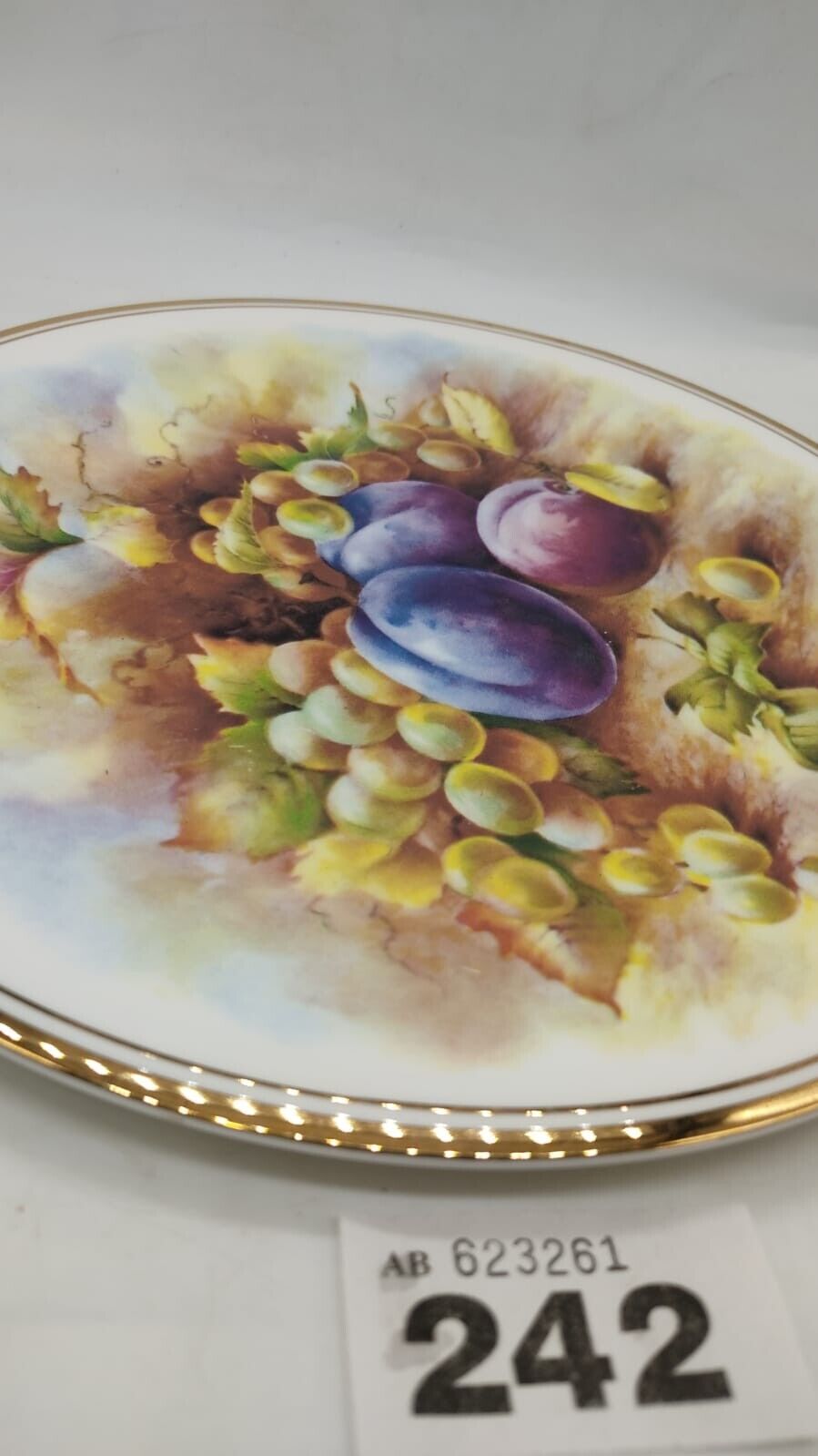 Plate D Wallace Artwork J Y Crossman Fruit Art, Vintage