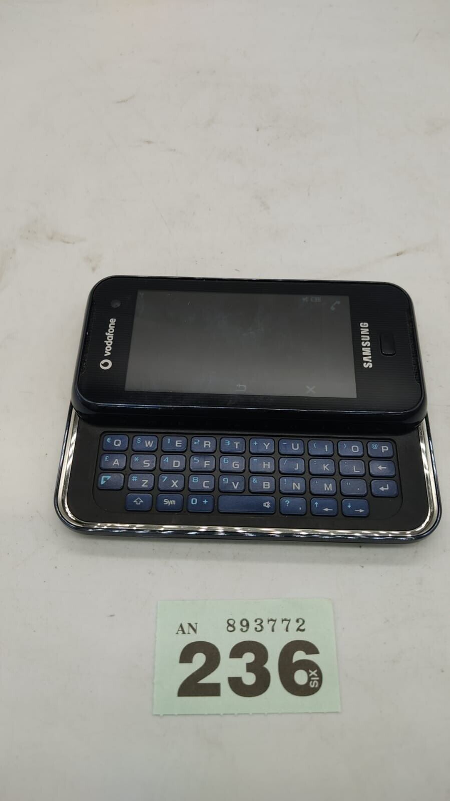 Samsung F700V Mobile Phone With Qwerty Keyboard. Vodafone. Device Only. Tested