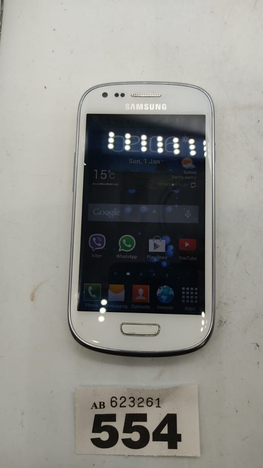 Samsung Galaxy S3 Mini GT-I8190 8GB O2 White Smartphone Device Only Used