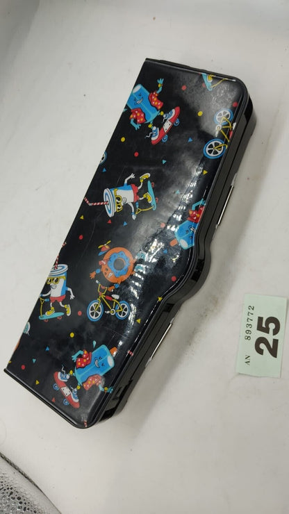 Smiggle Pop Out Pencil Case Black. Plastic Good Condition. Case Only. Used