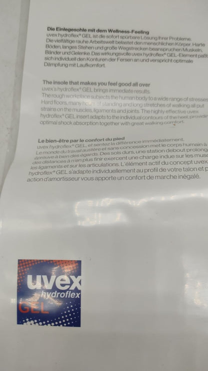 Uvex 9598.2 Size 5 Insole Hydroflex Gel Cork New Sealed