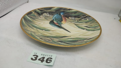 Wedgwood Collectors Edition Decorative Plate Kingfisher Design. Vintage England