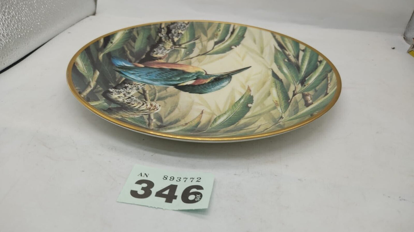 Wedgwood Collectors Edition Decorative Plate Kingfisher Design. Vintage England