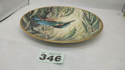 Wedgwood Collectors Edition Decorative Plate Kingfisher Design. Vintage England