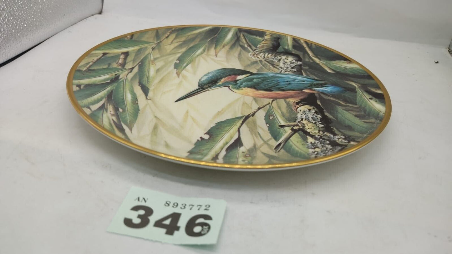 Wedgwood Collectors Edition Decorative Plate Kingfisher Design. Vintage England