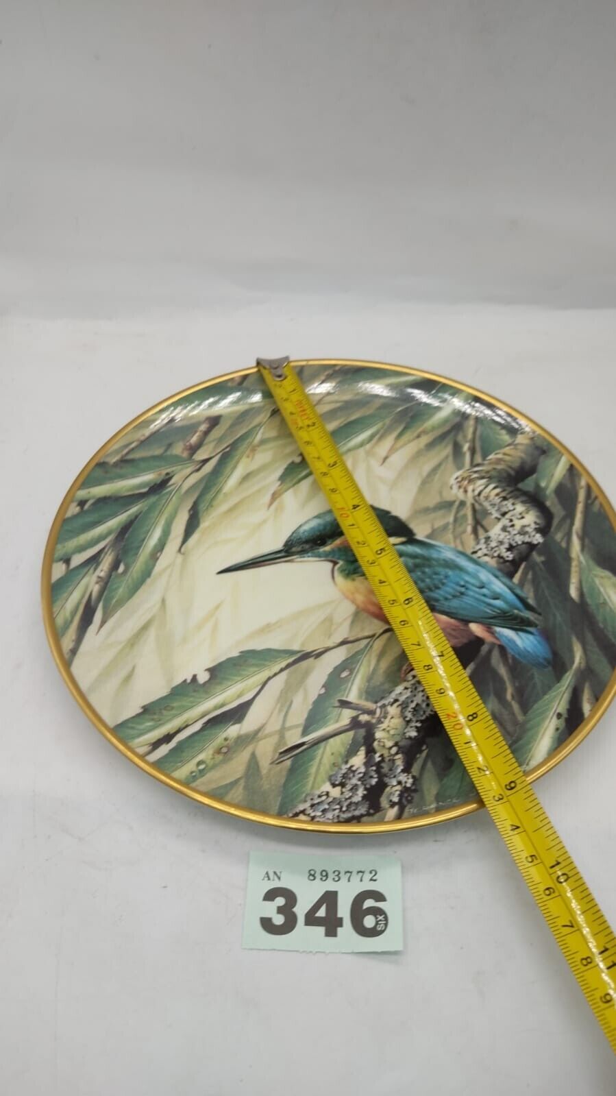 Wedgwood Collectors Edition Decorative Plate Kingfisher Design. Vintage England
