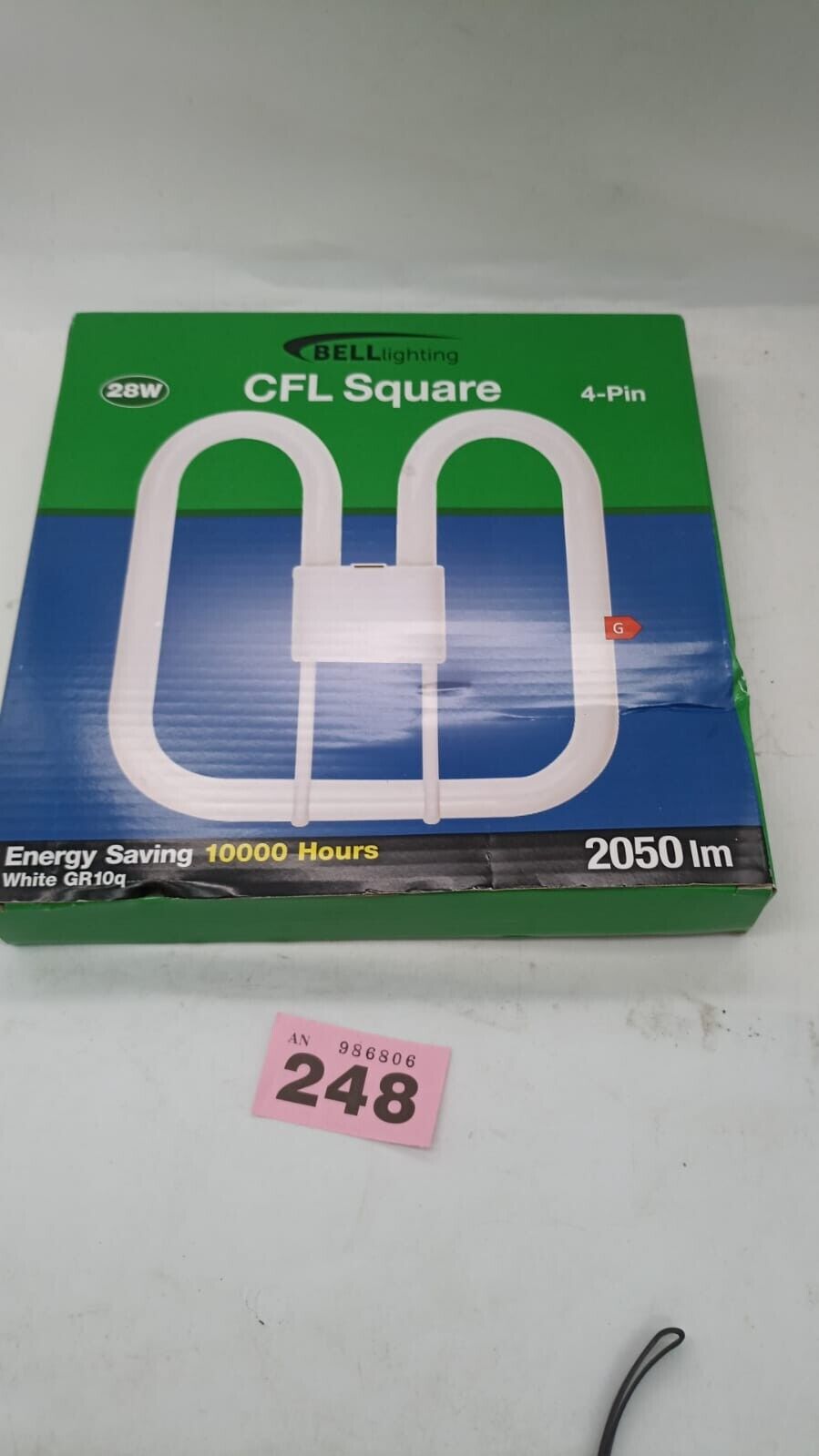 Bell lighting 28 Watt CFL Square Energy Saving White 4 Pin GR10Q New in Box