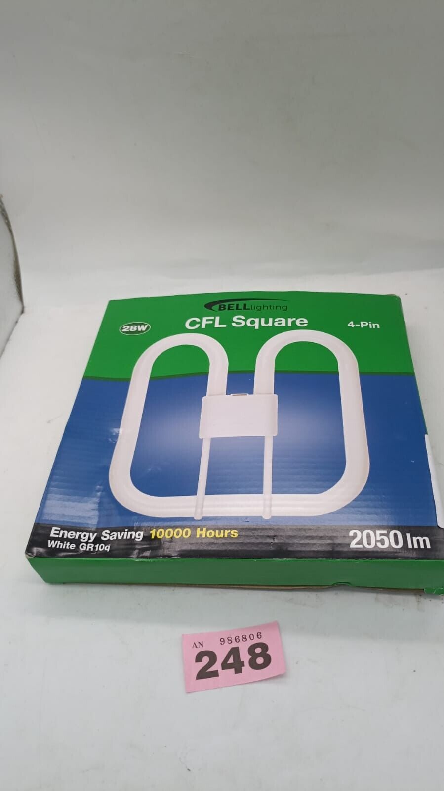 Bell lighting 28 Watt CFL Square Energy Saving White 4 Pin GR10Q New in Box