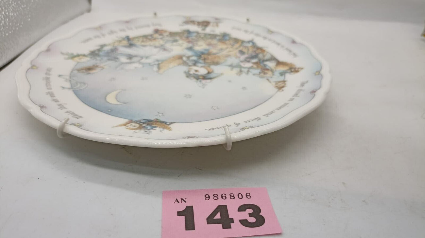 Royal Doulton the Owl & the Pussy-cat Collection Plate 1987 They Dined on Mince