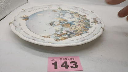 Royal Doulton the Owl & the Pussy-cat Collection Plate 1987 They Dined on Mince