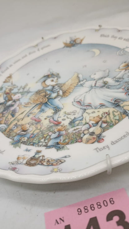 Royal Doulton the Owl & the Pussy-cat Collection Plate 1987 They Dined on Mince