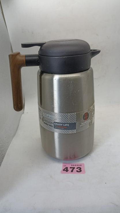 2.0L Stainless Steel Tea Pot Insulated Vacuum Jug Flask Coffee for Travel