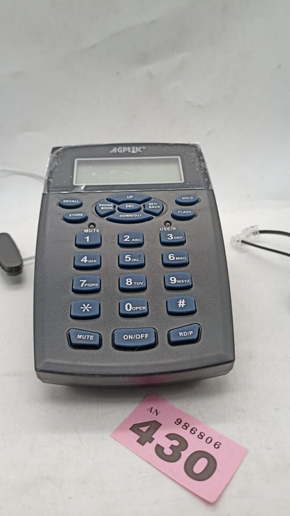 Agptek Hands Free Call Center Telephone Headset, Work From Home. Tested Working
