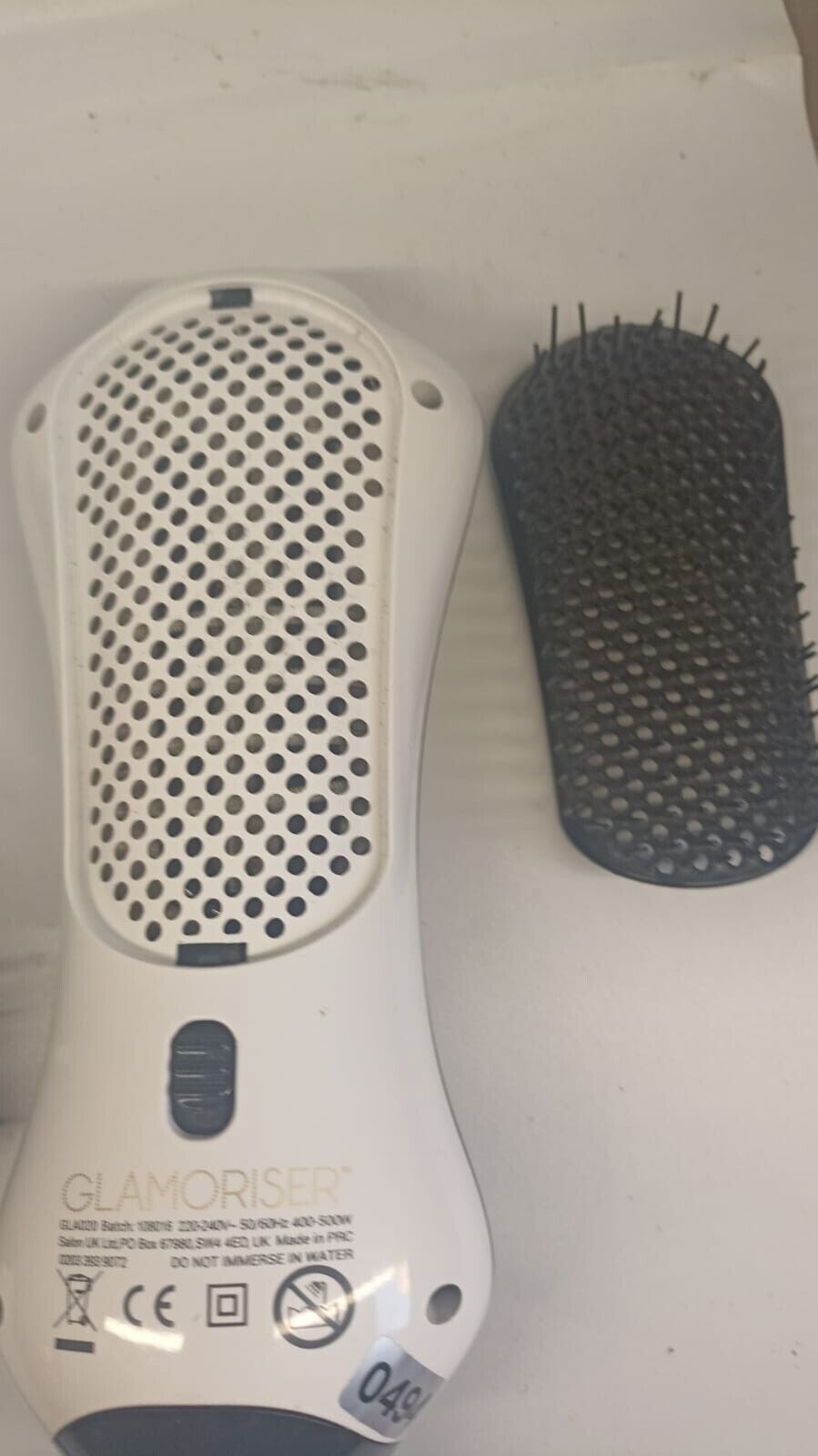 Glamoriser Detangle and Dry Brush with Dual Power Setting Used Tested Working