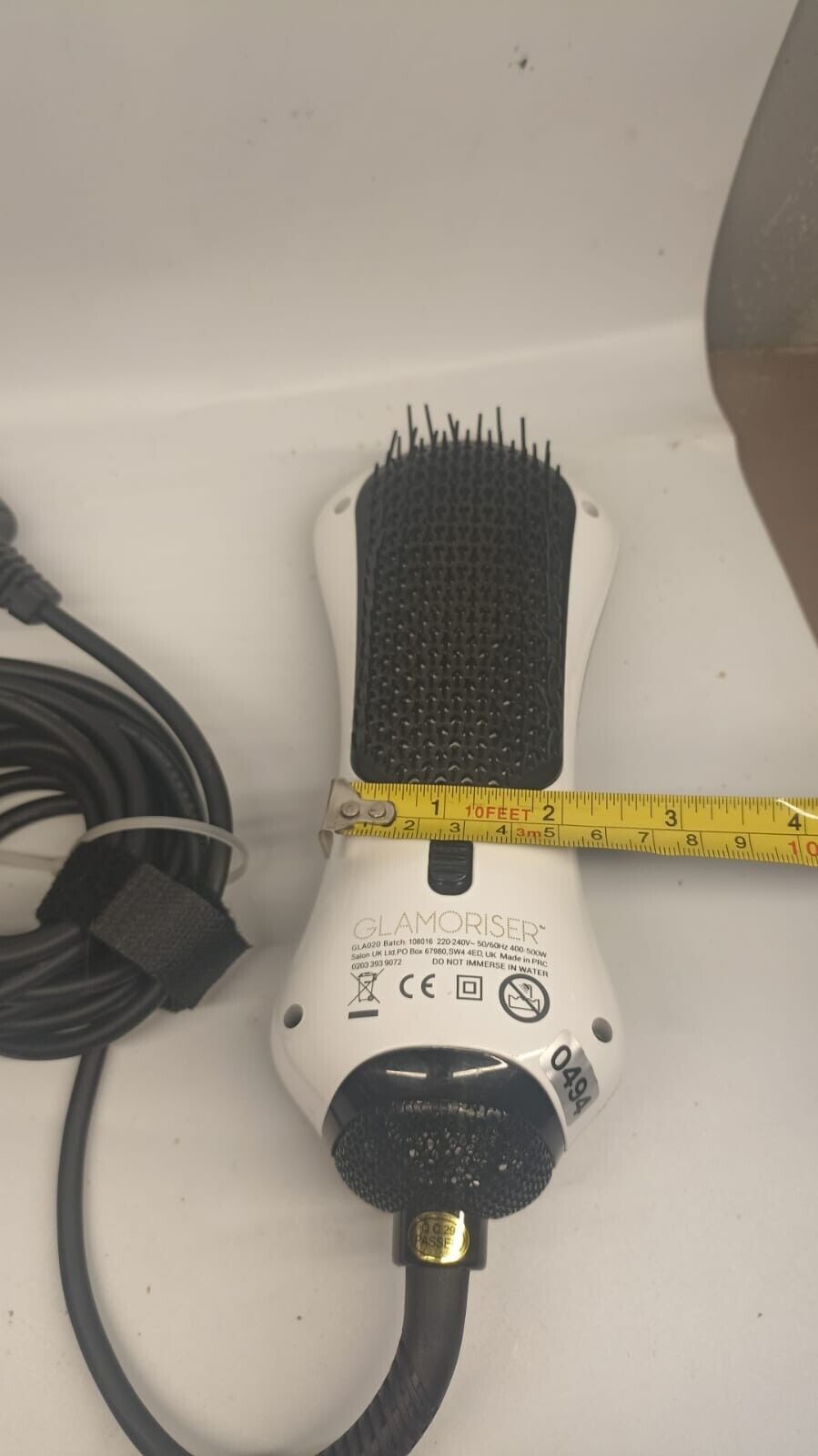 Glamoriser Detangle and Dry Brush with Dual Power Setting Used Tested Working