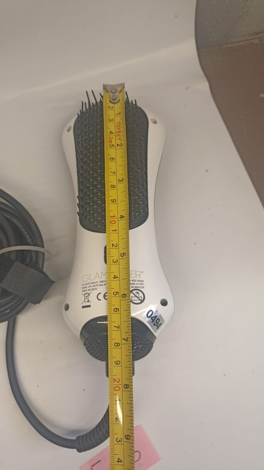 Glamoriser Detangle and Dry Brush with Dual Power Setting Used Tested Working