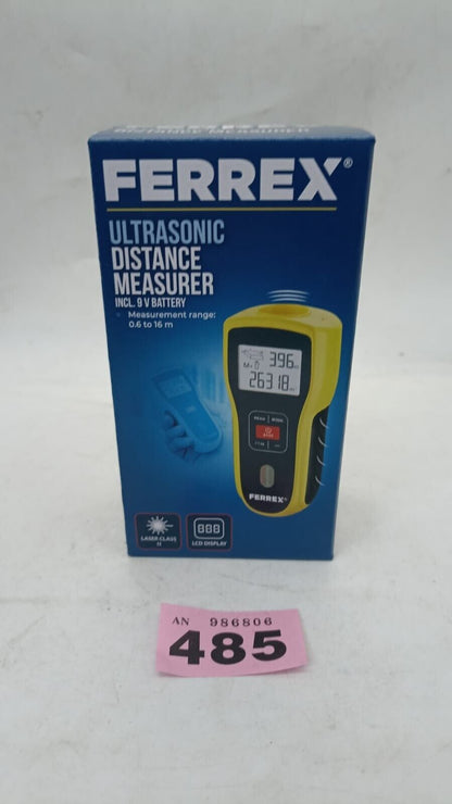 Ferrex Ultrasonic Distance Measurer 0.6M to 16M GT-UDM-05 Measure Spirit Level