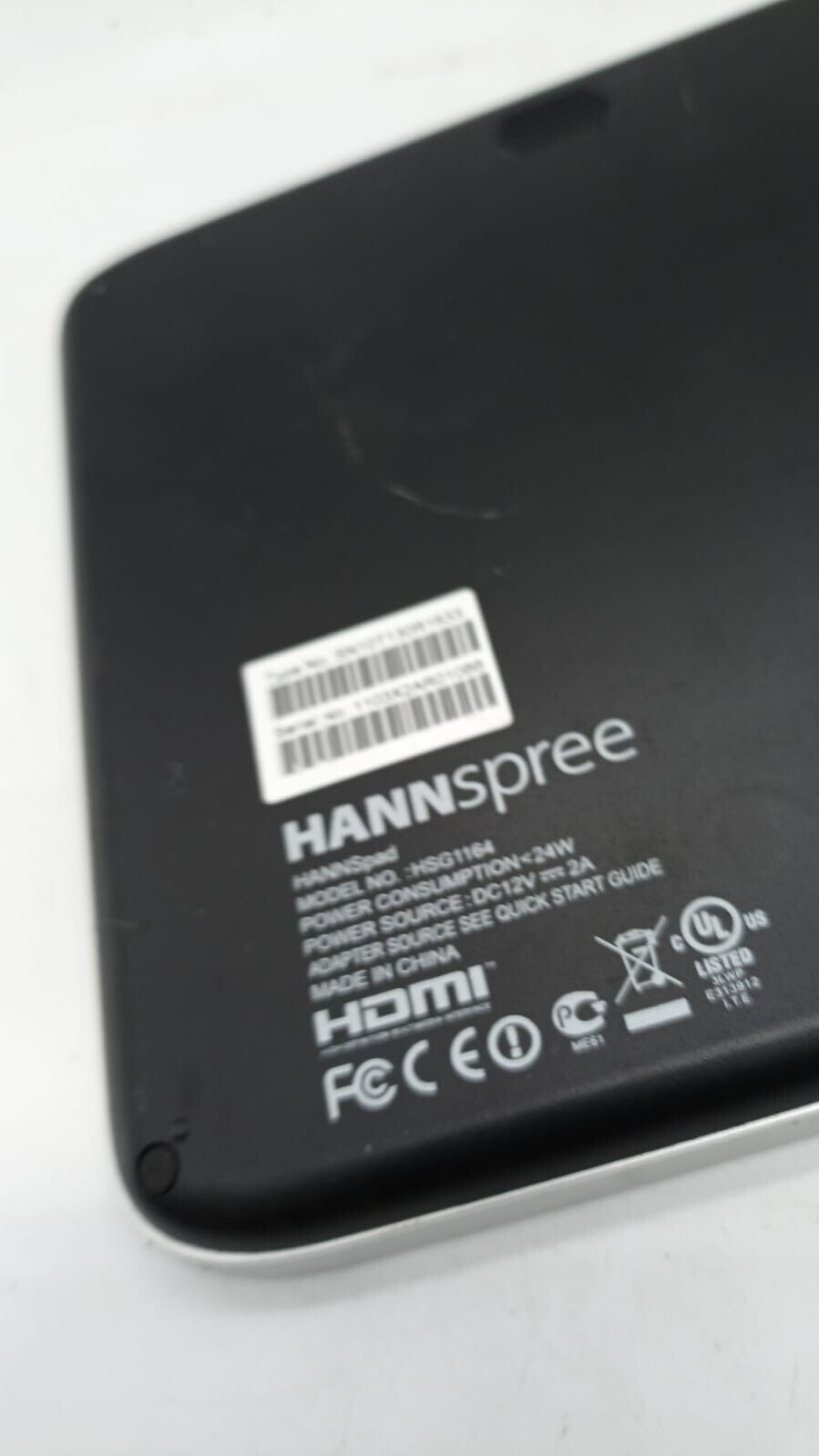 Hannspree HSG1164 10" Android 1.3 GHz Tablet Wi-Fi Spares or Repairs
