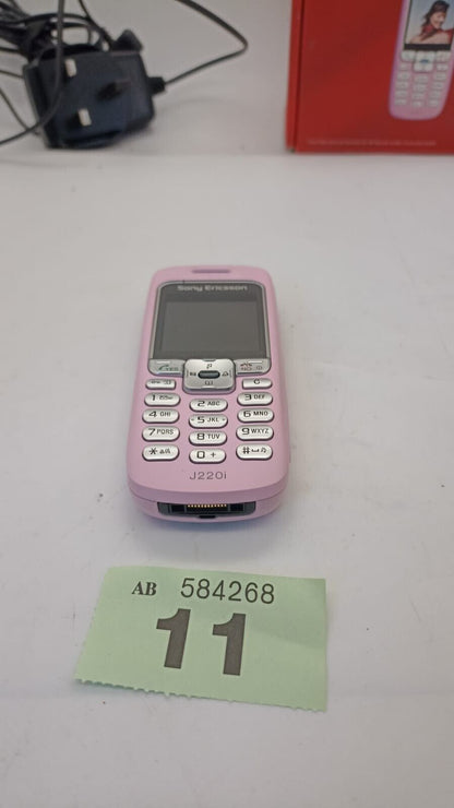 Sony Ericsson J220I (VODAFONE) Pink Mobile Phone in Original Box