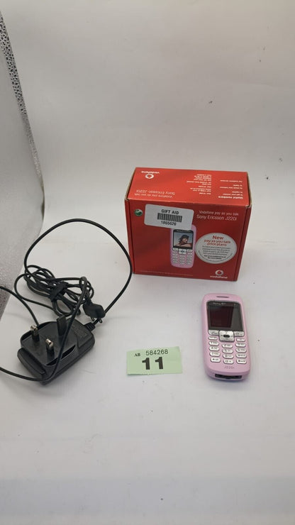 Sony Ericsson J220I (VODAFONE) Pink Mobile Phone in Original Box
