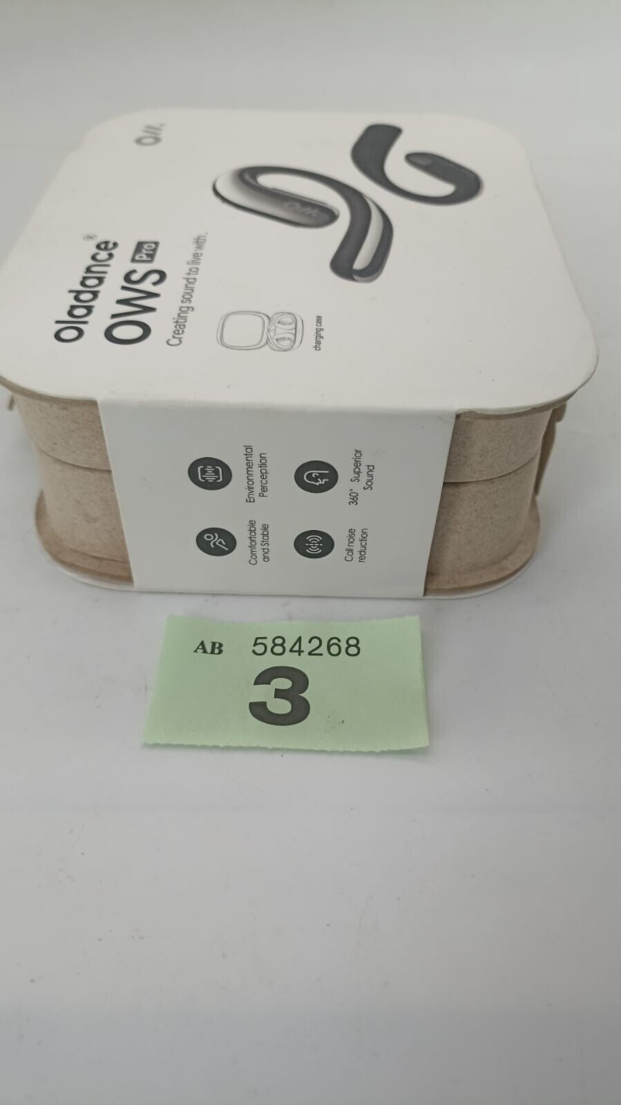 Oladance OWS Pro-Open Ear Wireless Headphones Multipoint w/ charging case Black